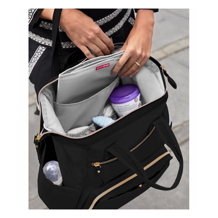 Skip Hop - Чанта за смяна за количка MAINFRAME, черна