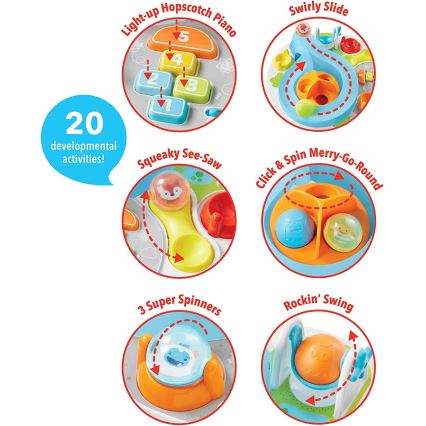 Skip Hop - Детска маса за занимания EXPLORE&MORE 3xAA