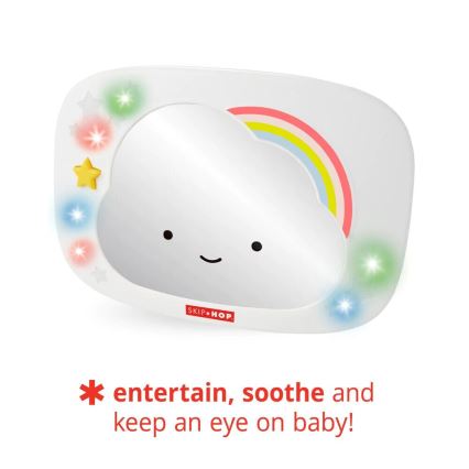 Skip Hop - Детско автомобилно странично огледало LINING CLOUD 3xAA