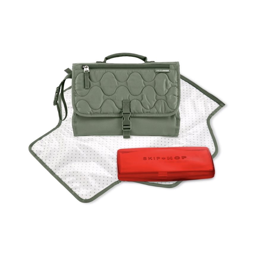 Skip Hop - Пътна подложка за преповиване и чанта 2в1 PRONTO зелена