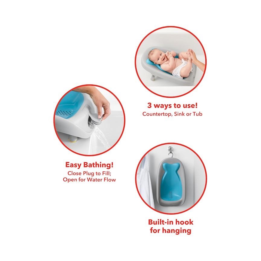 Skip Hop - Синьо бебешко легло за вана MOBY