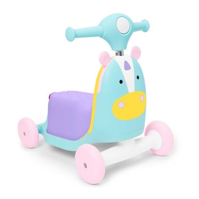 Skip Hop - Колело за бутане 3в1 ZOO еднорог 3xAAA