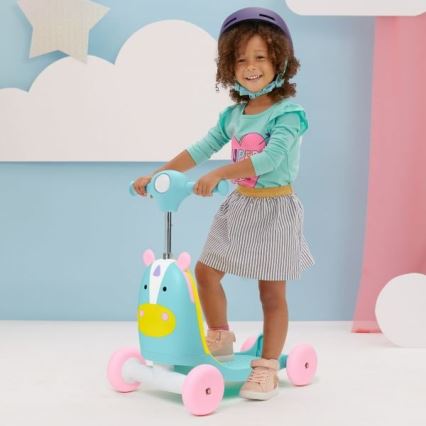 Skip Hop - Колело за бутане 3в1 ZOO еднорог 3xAAA