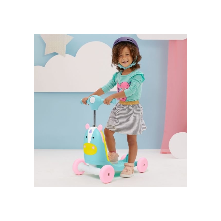 Skip Hop - Колело за бутане 3в1 ZOO еднорог 3xAAA