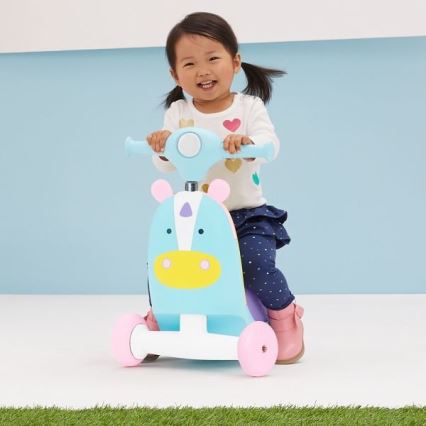 Skip Hop - Колело за бутане 3в1 ZOO еднорог 3xAAA