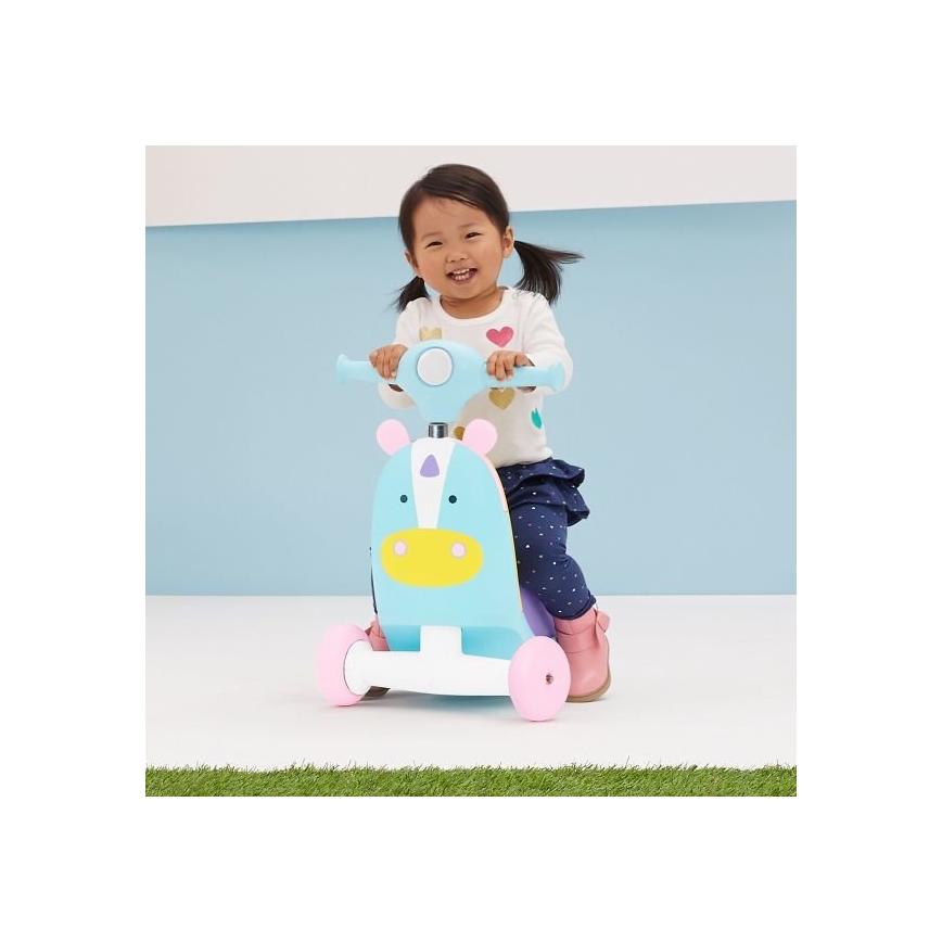 Skip Hop - Колело за бутане 3в1 ZOO еднорог 3xAAA
