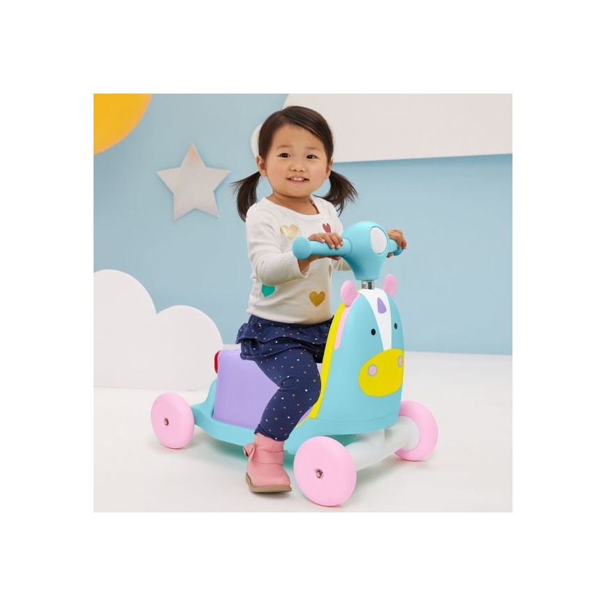 Skip Hop - Колело за бутане 3в1 ZOO еднорог 3xAAA