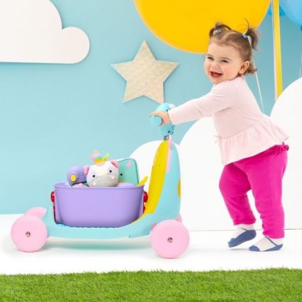 Skip Hop - Колело за бутане 3в1 ZOO еднорог 3xAAA