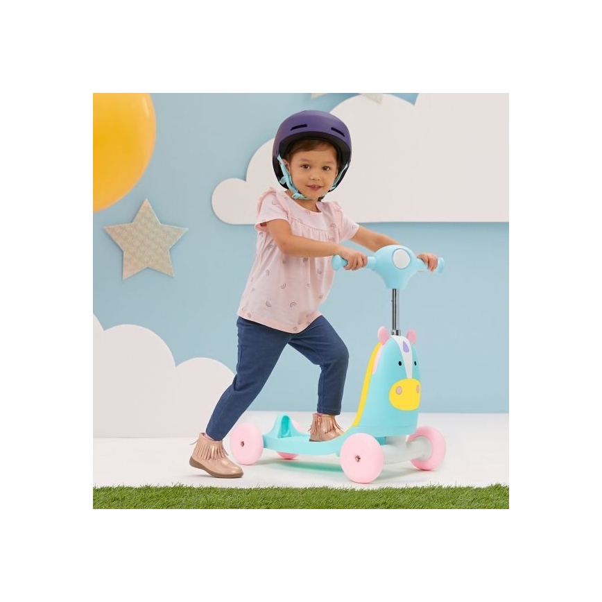 Skip Hop - Колело за бутане 3в1 ZOO еднорог 3xAAA