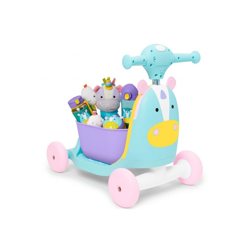Skip Hop - Колело за бутане 3в1 ZOO еднорог 3xAAA