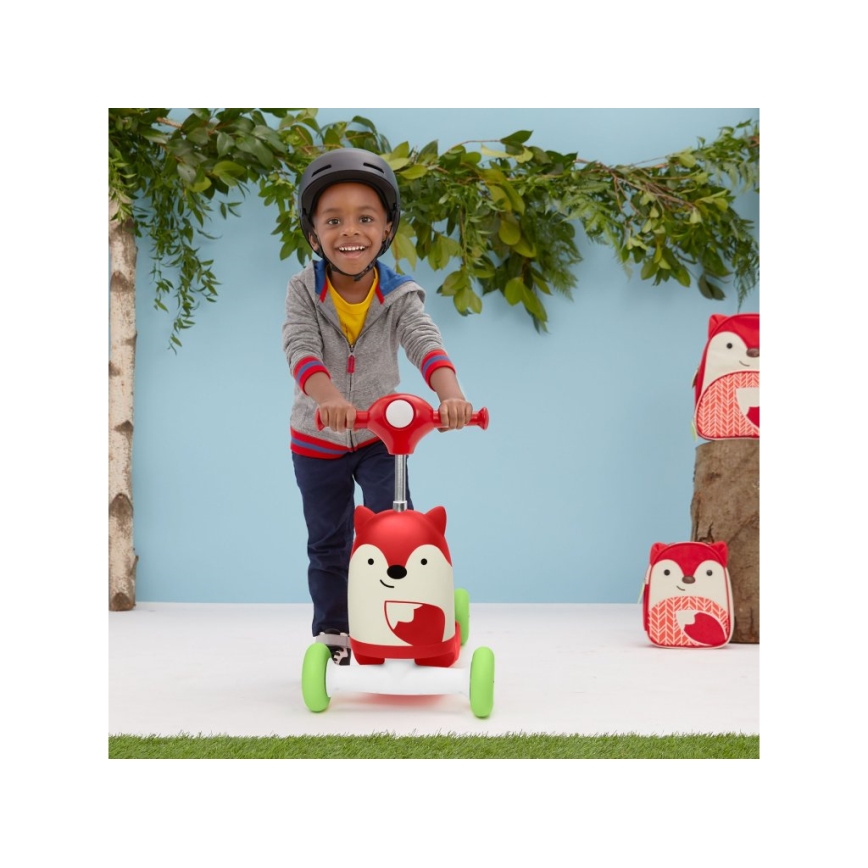 Skip Hop - Колело за бутане 3в1 ZOO лисица 3xAAA