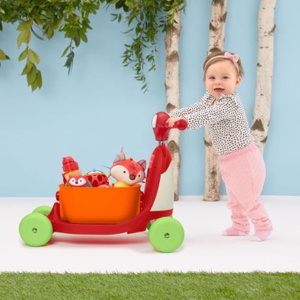 Skip Hop - Колело за бутане 3в1 ZOO лисица 3xAAA