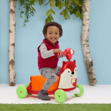 Skip Hop - Колело за бутане 3в1 ZOO лисица 3xAAA