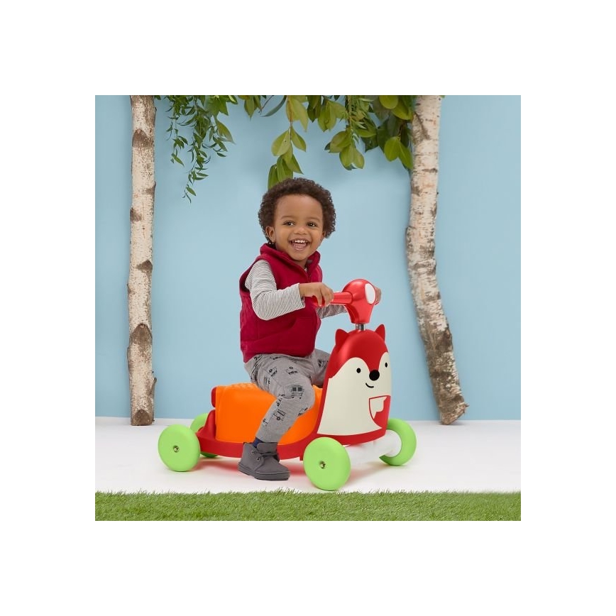 Skip Hop - Колело за бутане 3в1 ZOO лисица 3xAAA