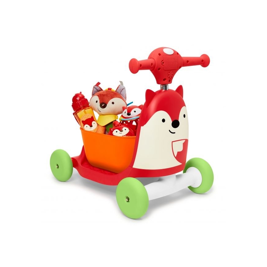 Skip Hop - Колело за бутане 3в1 ZOO лисица 3xAAA