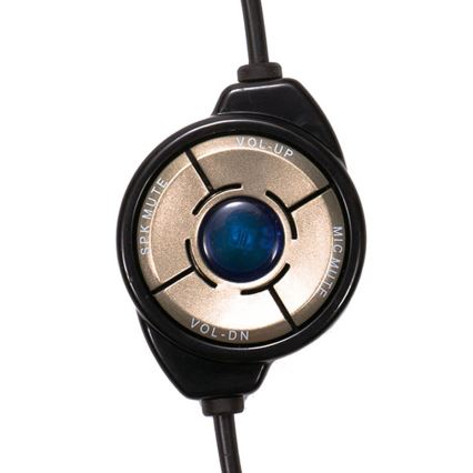 Слушалки с микрофон USB черни