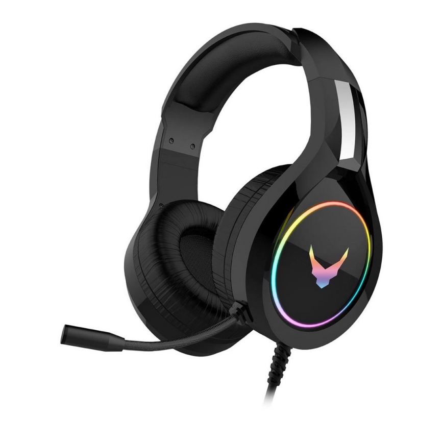 Слушалки с микрофон VARR GAMING RGB USB черни
