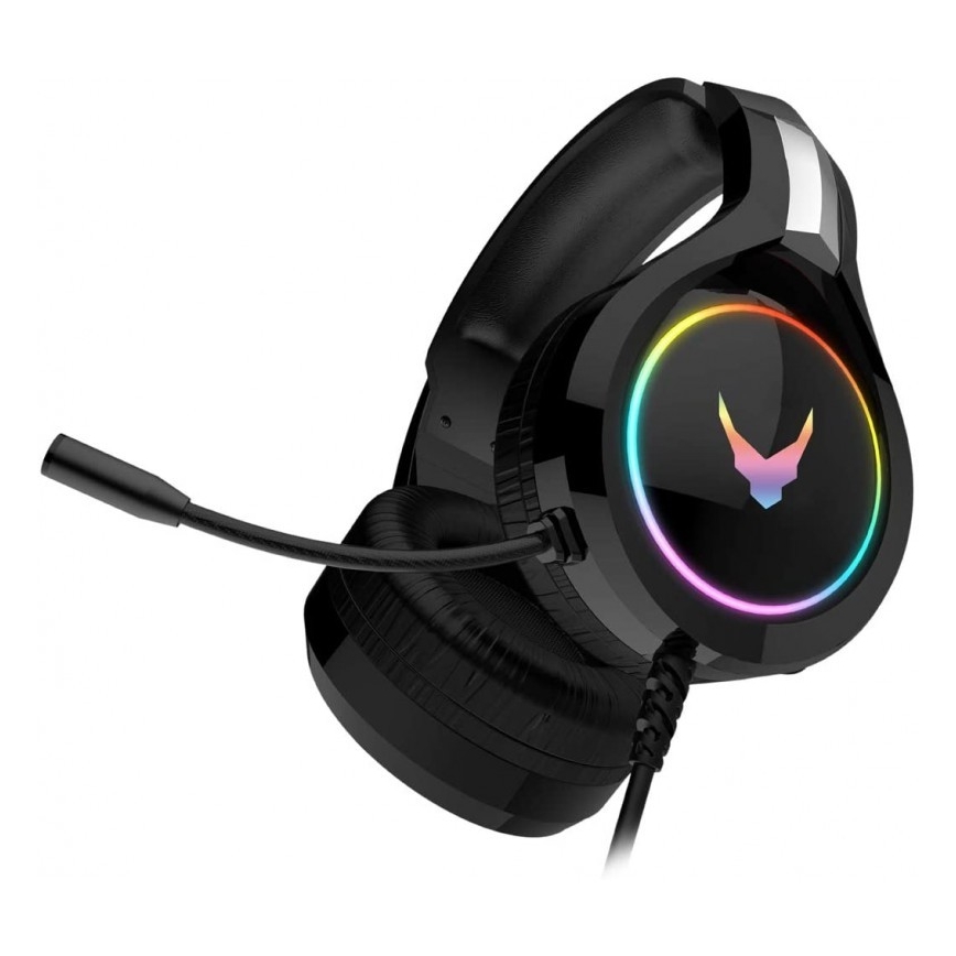 Слушалки с микрофон VARR GAMING RGB USB черни