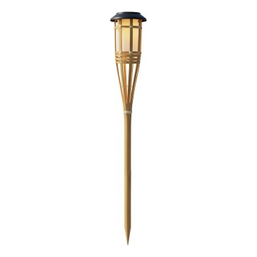Слънчева LED лампа BAMBOO LED/1,2V 150 mAh 1800K 56 cm IP44 бежова