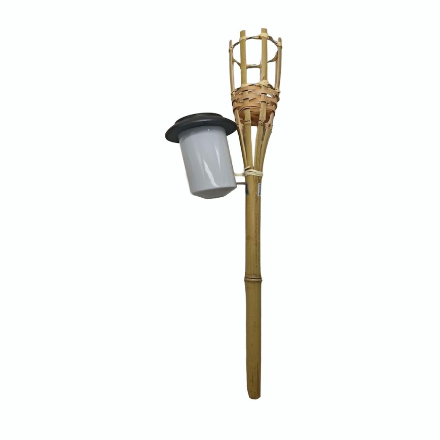 Слънчева LED лампа BAMBOO LED/1,2V 150 mAh 1800K 56 cm IP44 бежова