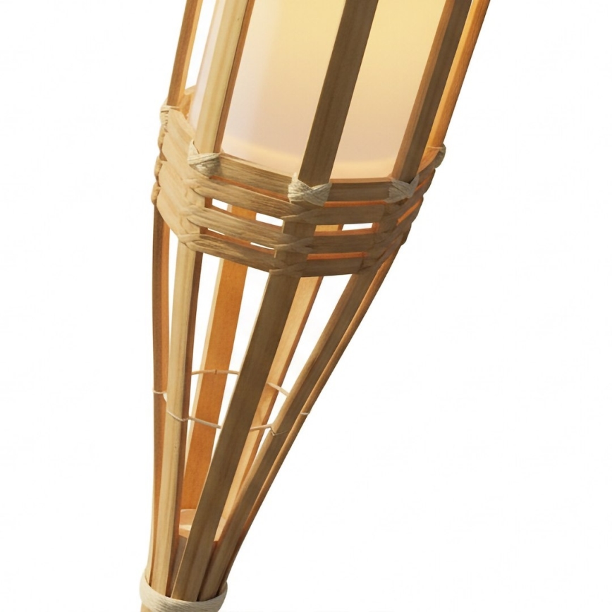 Слънчева LED лампа BAMBOO LED/1,2V 150 mAh 1800K 56 cm IP44 бежова