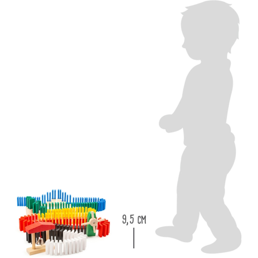 Small foot - Дървено домино рали 490 бр.