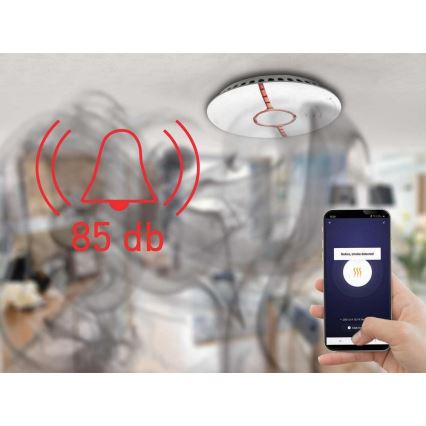 Смарт детектор за дим 2xAAA Wi-Fi Tuya