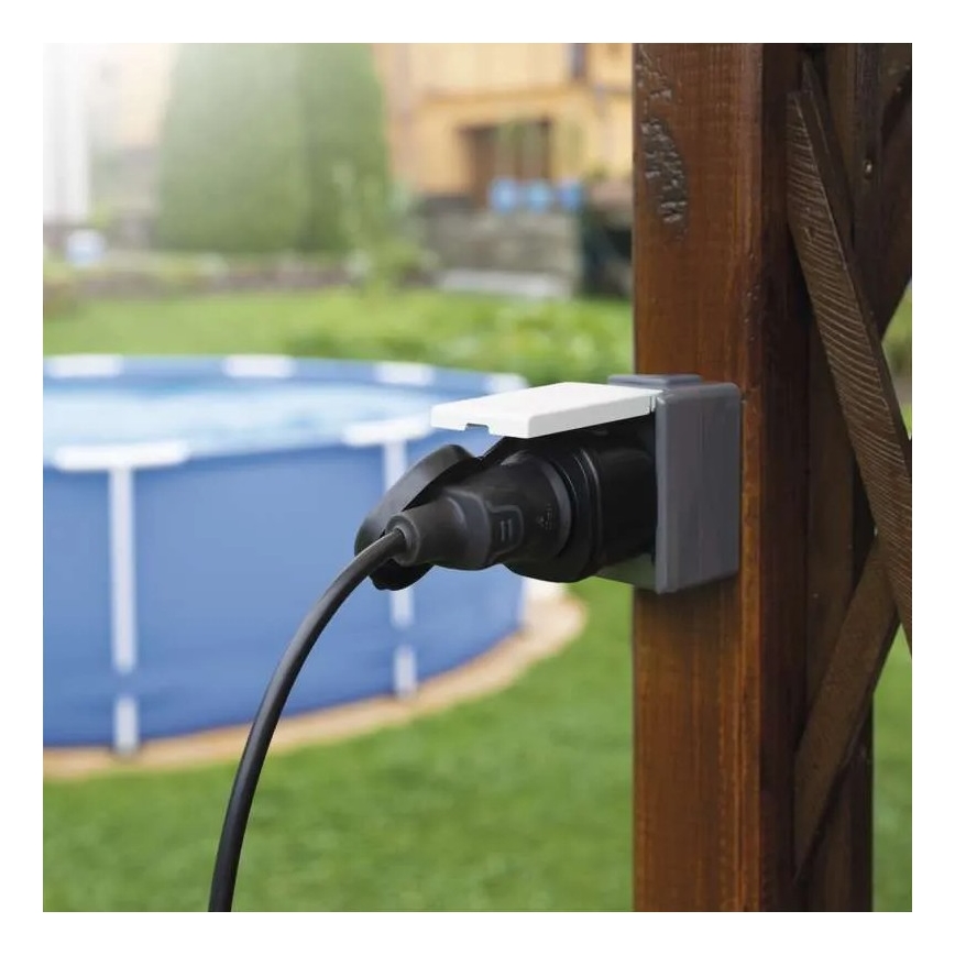 Smart екстериорен socket GoSmart 3680W/230V/16A Wi-Fi Tuya IP44