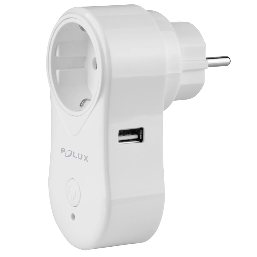 Смарт щепсел SMART 3400W/230V Wi-Fi Tuya + USB SCHUKO
