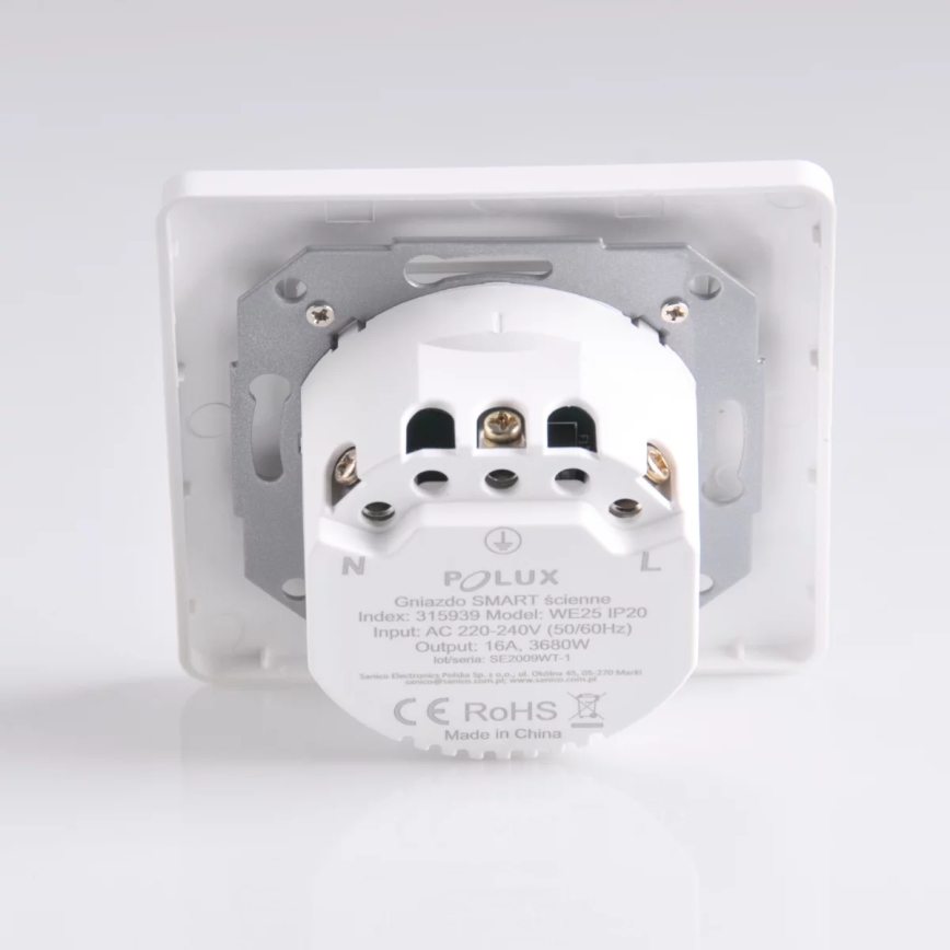Смарт щепсел SMART 3680W/230V/16A Wi-Fi Tuya SCHUKO