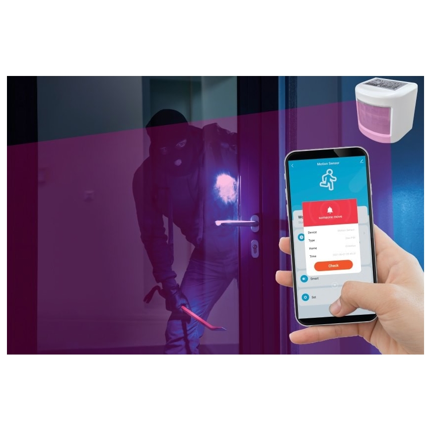 Смарт сензор за движение 3xAAA Wi-Fi Tuya