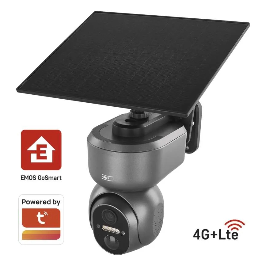 Смарт соларна камера със сензор GoSmart 4G/LTE 10400mAh 5V IP65 Tuya