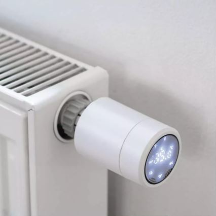 Smart термостатична глава с LCD дисплей GoSmart M30x1,5 2xAA/1,5V Tuya