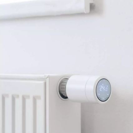 Smart термостатична глава с LCD дисплей GoSmart M30x1,5 2xAA/1,5V Tuya