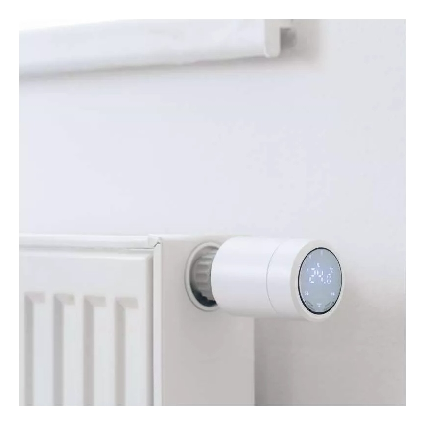 Smart термостатична глава с LCD дисплей GoSmart M30x1,5 2xAA/1,5V Tuya