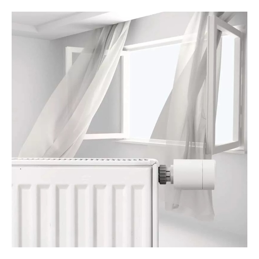 Smart термостатична глава с LCD дисплей GoSmart M30x1,5 2xAA/1,5V Tuya