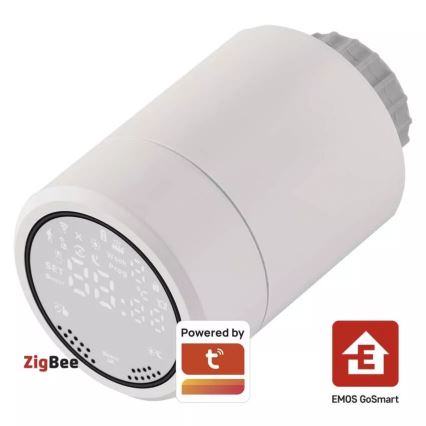 Smart термостатична глава с LCD дисплей GoSmart M30x1,5 2xAA/1,5V Tuya