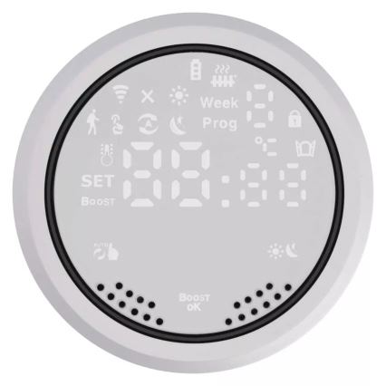 Smart термостатична глава с LCD дисплей GoSmart M30x1,5 2xAA/1,5V Tuya