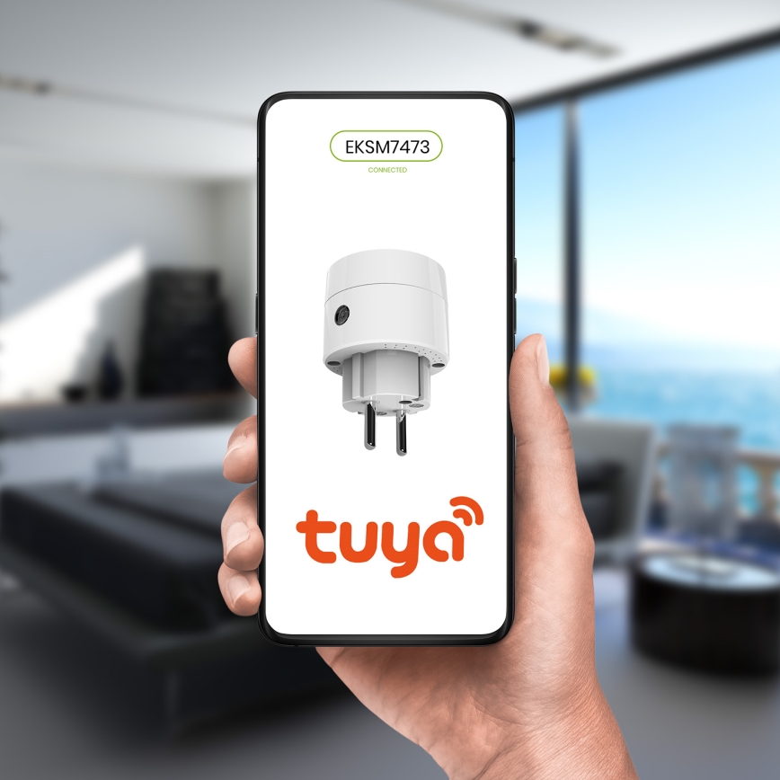 Смарт контакт 2300W/230V/10A Wi-Fi Tuya