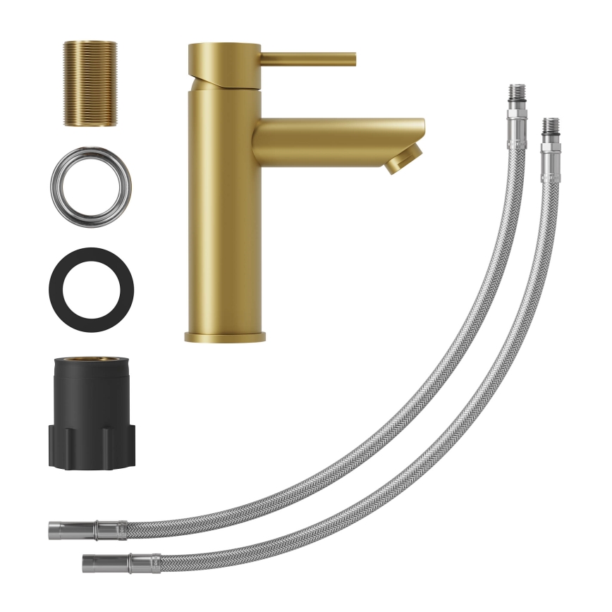 Смесител за умивалник RINGSTED 17,8 см, четкан месинг