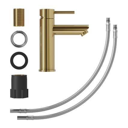 Смесител за умивалник RINGSTED 17,8 см, полирана месингова повърхност