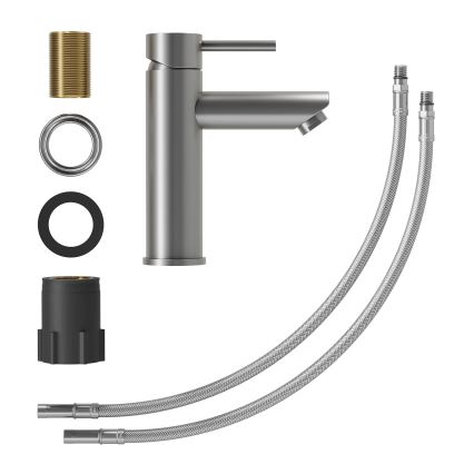 Смесител за умивалник RINGSTED 17,8 см, прахово сив