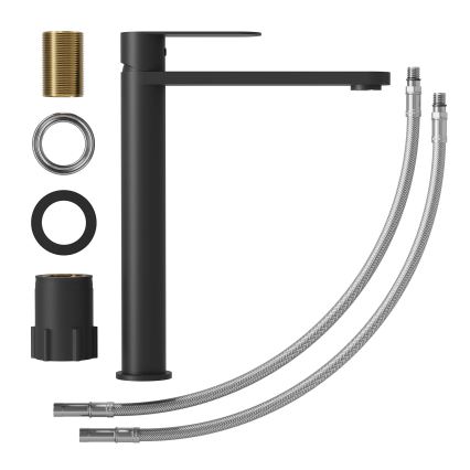 Смесител за умивалник TARNBY 27,3 см, матов черен