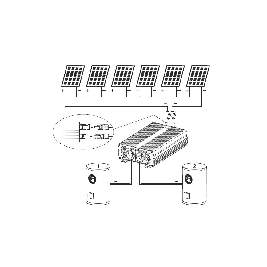 Соларeн инвертор ECO Solar Boost MPPT-3000 3kW