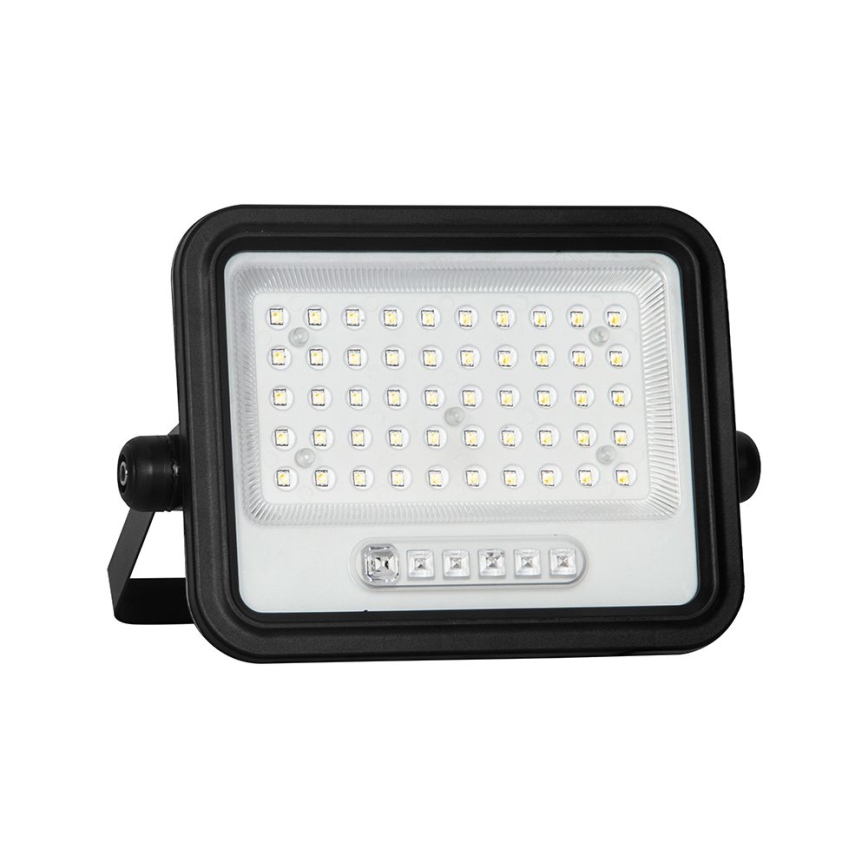 Соларен LED прожектор с възможност за димиране LED/100W/3,2V 2000-8000K IP65 5000 mAh черен + дистанционно управление