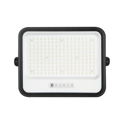 Димируем соларен LED прожектор LED/400W/3,2V 2000-8000K IP65 20000 mAh черен + дистанционно управление