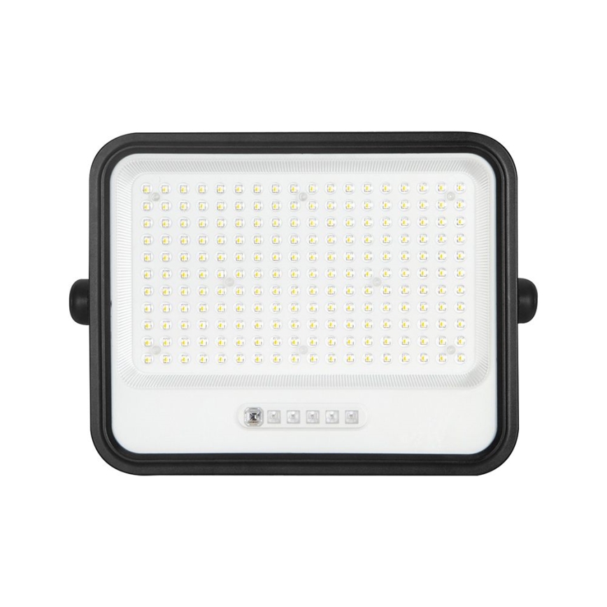Димируем соларен LED прожектор LED/400W/3,2V 2000-8000K IP65 20000 mAh черен + дистанционно управление