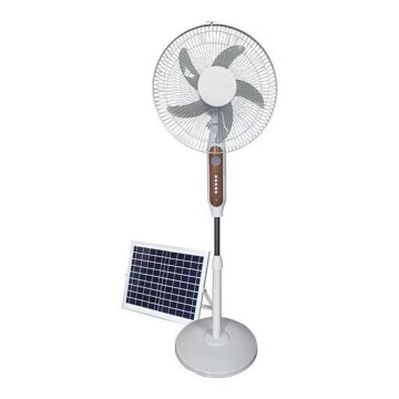 Соларен подов вентилатор 15W/4V/230V, диаметър 45 см, бял