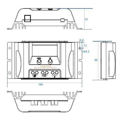 Соларен регулатор за зареждане MPPT MT1550EU 12V/15A