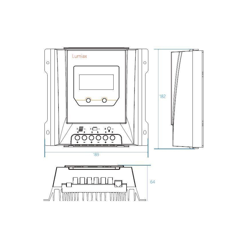Соларен регулатор за зареждане MPPT MT2075 12/24V/20A